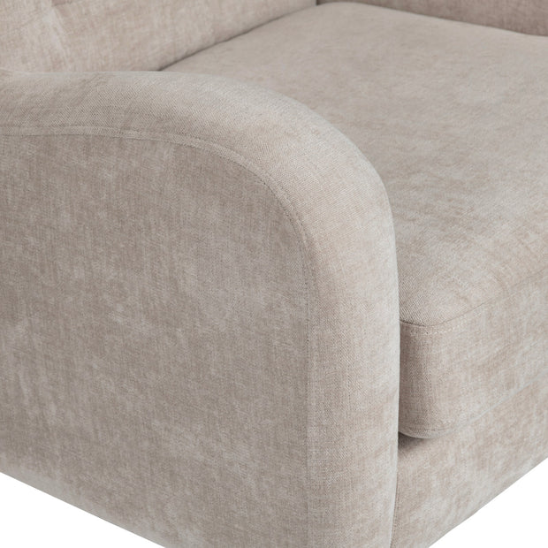 Crestview Collection Lanna Cream Tufted Accent Chair