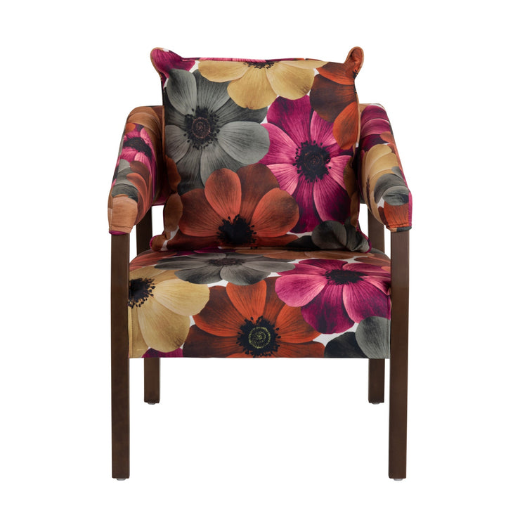 Crestview Collection Flora Bright Floral Accent Chair