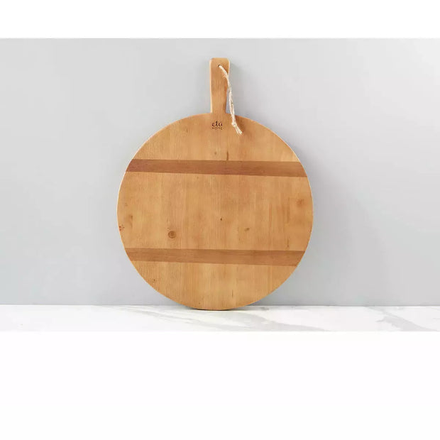 etúHOME Round Pine Medium Charcuterie Board