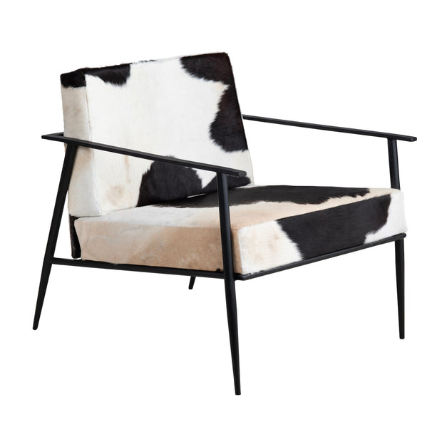 Crestview Collection Ranchero Velvet and Iron Accent Chair