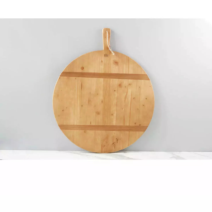 etúHOME Round Pine Extra Large Charcuterie Board