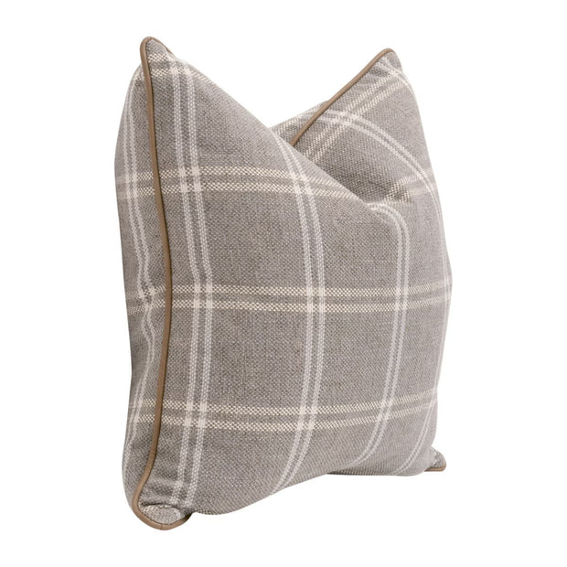Essentials For Living The Not So Basic 22” Essential Pillow ~ LiveSmart Walden-Stone, Ivanhoe Toast Piping
