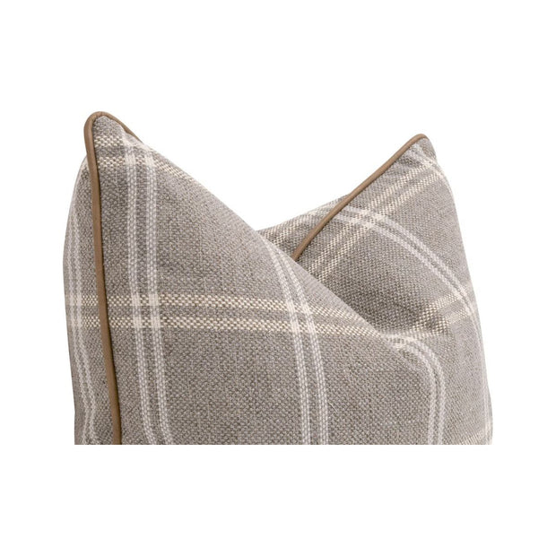 Essentials For Living The Not So Basic 22” Essential Pillow ~ LiveSmart Walden-Stone, Ivanhoe Toast Piping