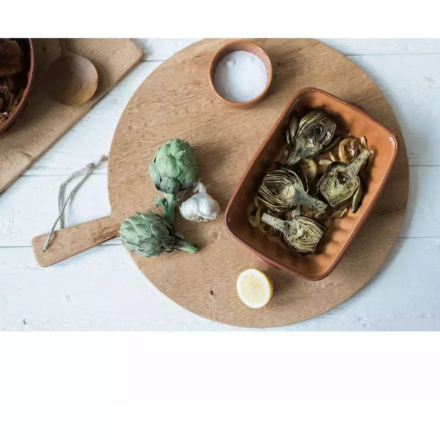 etúHOME Round Pine Medium Charcuterie Board