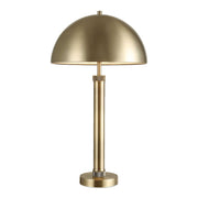 Casa Bella Living Dome Shaped Shade Finished In Antique Brass Table Lamp
