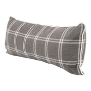 Essentials For Living The Not So Basic 34” Essential Lumbar Pillow ~ LiveSmart Walden Smoke, LiveSmart Machale-Ivory Piping