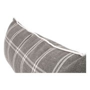 Essentials For Living The Not So Basic 34” Essential Lumbar Pillow ~ LiveSmart Walden Smoke, LiveSmart Machale-Ivory Piping