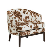 Crestview Collection Chapman Cowhide Pattern Accent Chair