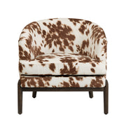 Crestview Collection Chapman Cowhide Pattern Accent Chair