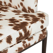 Crestview Collection Chapman Cowhide Pattern Accent Chair