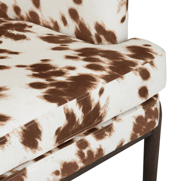Crestview Collection Chapman Cowhide Pattern Accent Chair