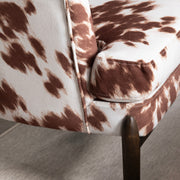 Crestview Collection Chapman Cowhide Pattern Accent Chair