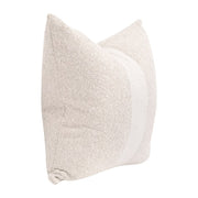 Essentials For Living The Split Decision 22” Essential Pillow ~ LiveSmart Gellar-Linen, Performance Textured Cream Linen Stripe