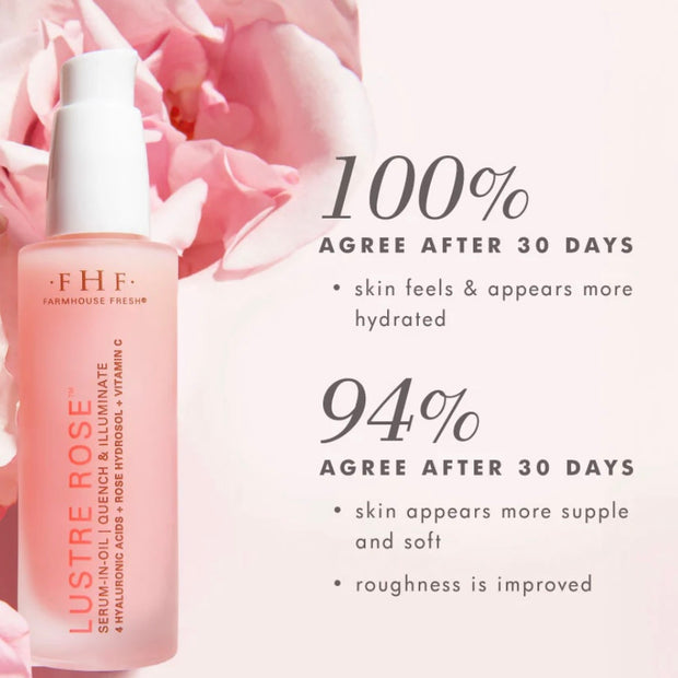 Farmhouse Fresh Lustre Rose Serum-in-Oil Facial Treatment