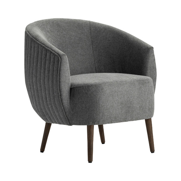 Crestview Collection Logan Gray Barrel Accent Chair