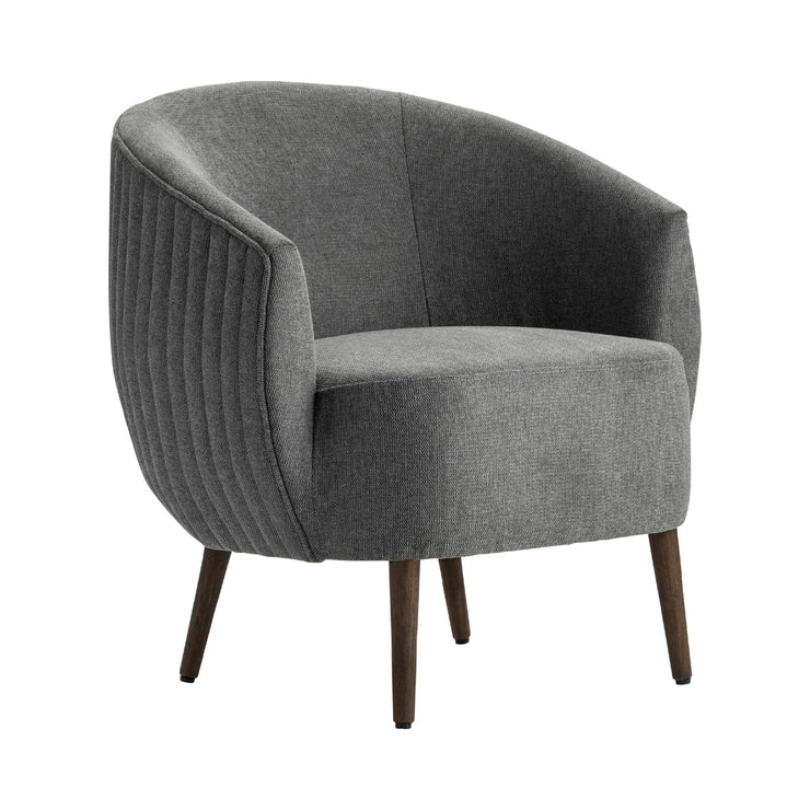 Crestview Collection Logan Gray Barrel Accent Chair