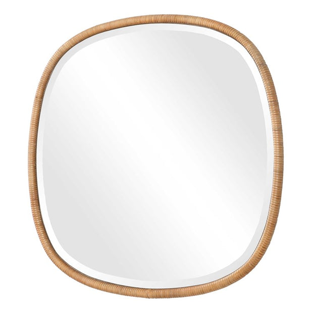 Casa Bella Living Natural Rattan Round Mirror