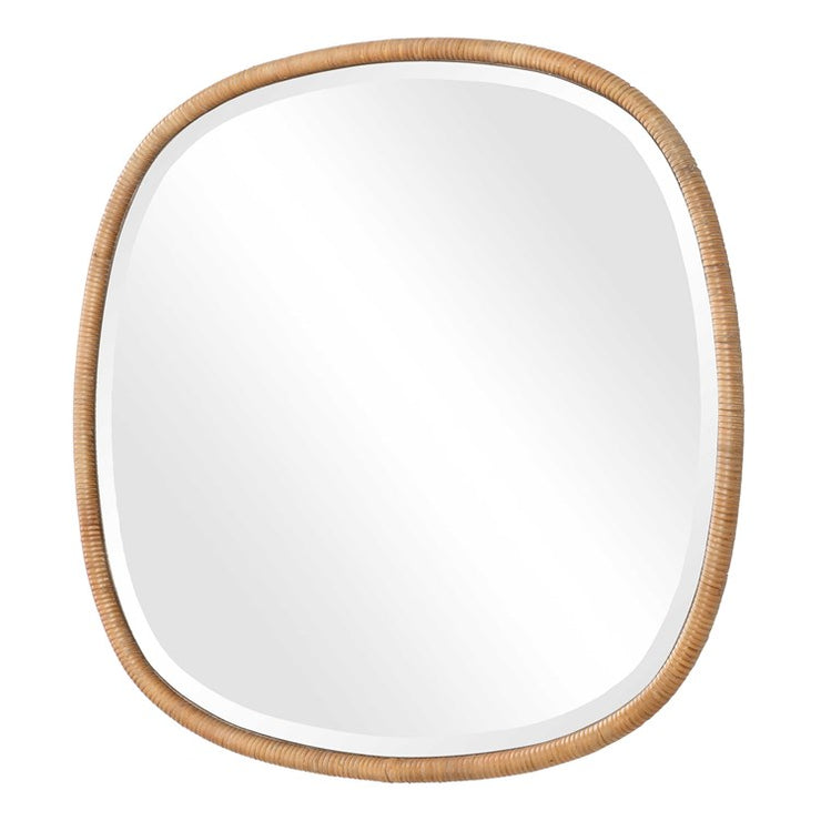 Casa Bella Living Natural Rattan Round Mirror