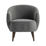 Crestview Collection Logan Gray Barrel Accent Chair