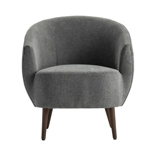 Crestview Collection Logan Gray Barrel Accent Chair