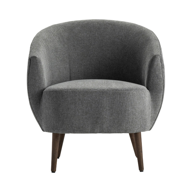 Crestview Collection Logan Gray Barrel Accent Chair