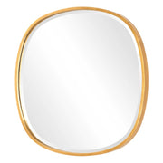 Casa Bella Living Modern Classic Round Gold Leaf Finished Mirror