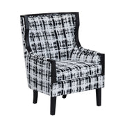 Crestview Collection Kimble Black and White Pattern Accent Chair