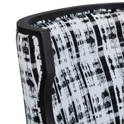 Crestview Collection Kimble Black and White Pattern Accent Chair