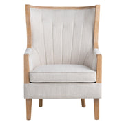 Crestview Collection Bennett Oatmeal Linen Accent Chair