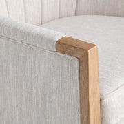 Crestview Collection Bennett Oatmeal Linen Accent Chair