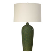 Casa Bella Living Emerald Green Glaze Ceramic Lamp