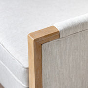 Crestview Collection Bennett Oatmeal Linen Accent Chair