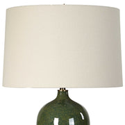 Casa Bella Living Emerald Green Glaze Ceramic Lamp