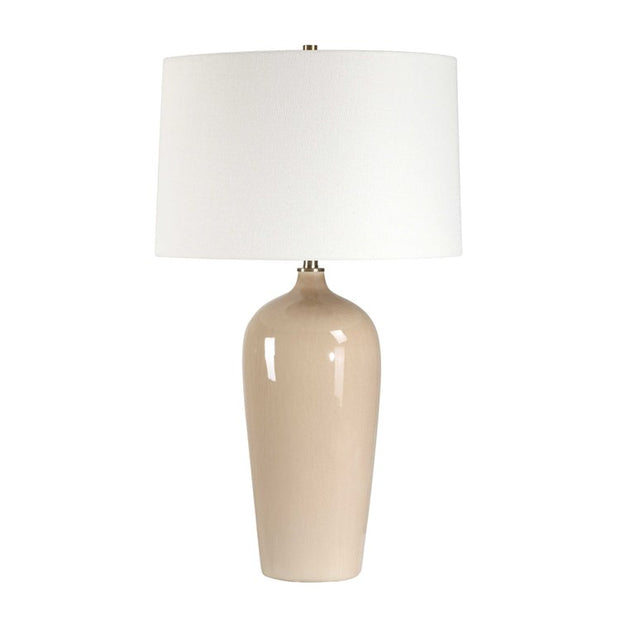 Casa Bella Living Sandy Gray Glazed Ceramic Lamp