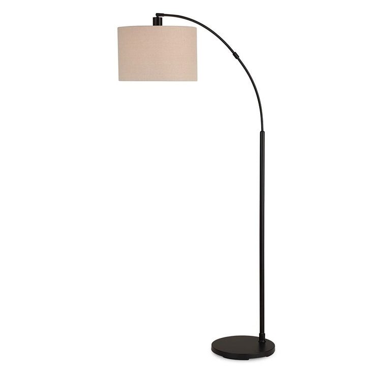 Casa Bella Living Black Finished Metal Arched Floor Lamp