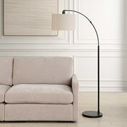 Casa Bella Living Black Finished Metal Arched Floor Lamp