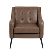 Crestview Collection Williams Brown Faux Leather Accent Chair