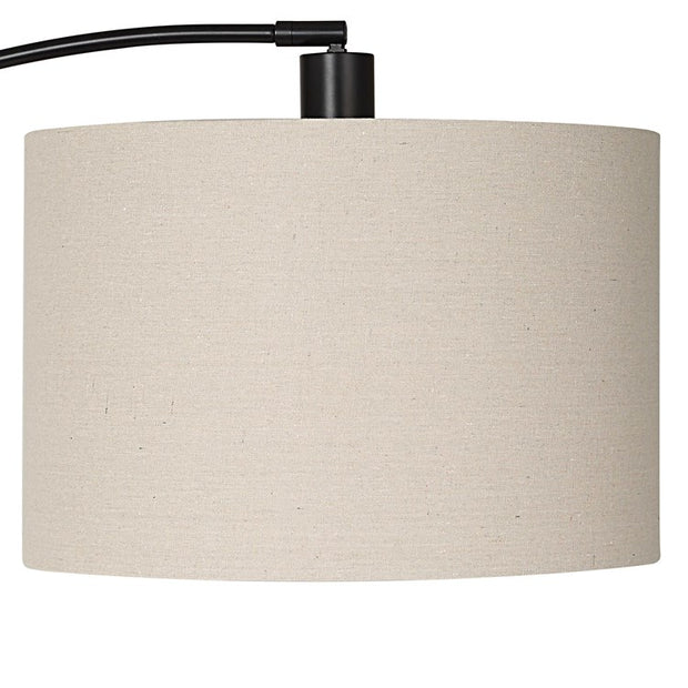 Casa Bella Living Black Finished Metal Arched Floor Lamp