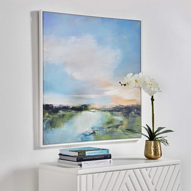 Casa Bella Living The River Glows Giclee Framed Canvas