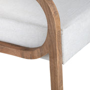 Crestview Collection Chico White Linen Accent Chair