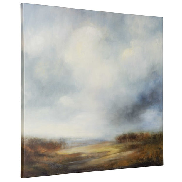 Casa Bella Living Blue Light Landscape Frameless Canvas