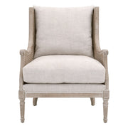 Essentials For Living Churchill Club Chair ~ Bisque, Natural Gray Birch, Cane