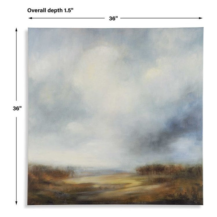 Casa Bella Living Blue Light Landscape Frameless Canvas