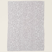 Barefoot Dreams CozyChic Fauna Leopard Throw Blanket ~ Stone and Cream