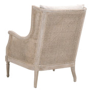 Essentials For Living Churchill Club Chair ~ Bisque, Natural Gray Birch, Cane