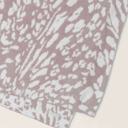 Barefoot Dreams CozyChic Fauna Leopard Throw Blanket ~ Dusty Mauve and Cream