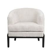 Crestview Collection Mily White Boucle Accent Chair