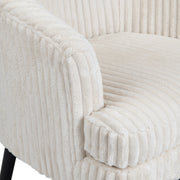 Crestview Collection Mily White Boucle Accent Chair