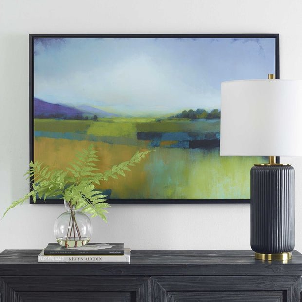 Casa Bella Living Wood Framed Morning Sunrise Canvas