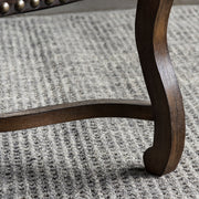 Crestview Collection Mesquite Ranch Leather and Faux Cowhide Armchair